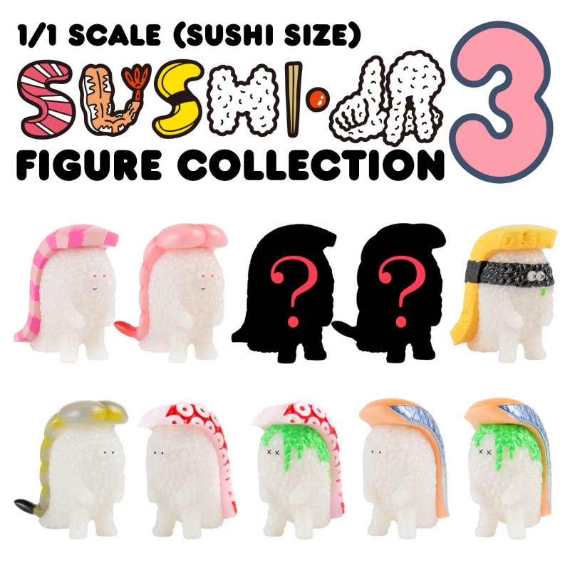 SUSHI MONSTER SUSHI-L.A. 1/1 SCALE REAL SUSHI SIZE FIGURE COLLECTION 3 (box of 8)